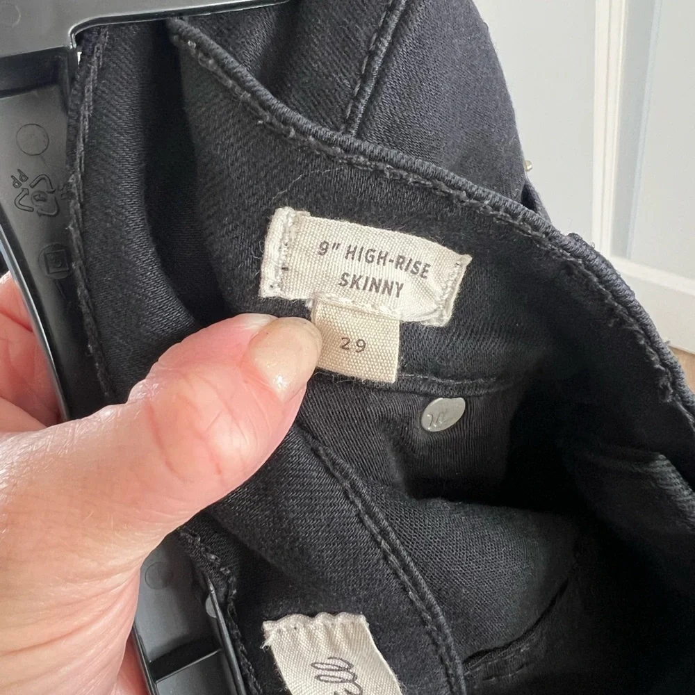 Madewell Women's Black Skinny Jeans - Picture 4 of 4